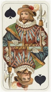 Tarot nouveau - Grimaud - 1898 - Spades - Jack