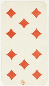 Tarot nouveau - Grimaud - 1898 - Diamonds - 10