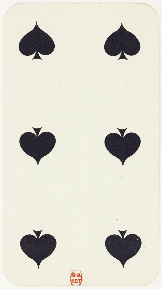 Tarot nouveau - Grimaud - 1898 - Spades - 06