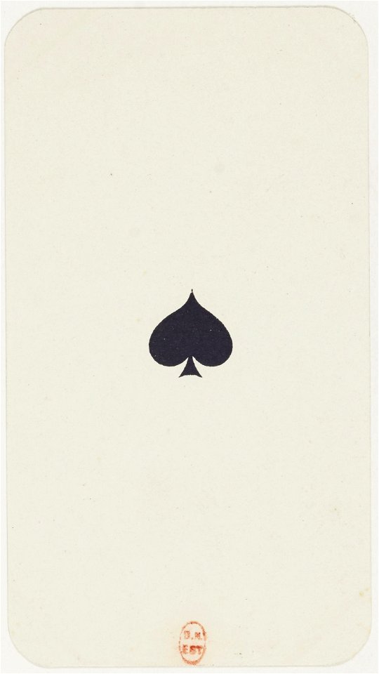 Tarot nouveau - Grimaud - 1898 - Spades - Ace