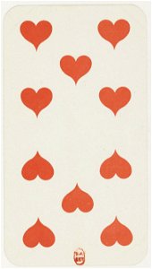 Tarot nouveau - Grimaud - 1898 - Hearts - 10
