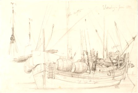 Teckning - Sjöhistoriska museet - 1952-04-11