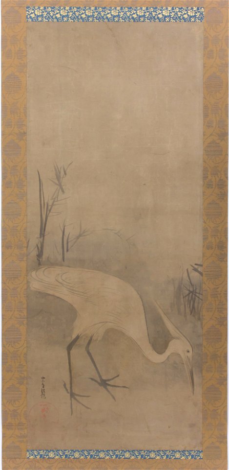 Tawaraya Sōtatsu - White Heron (Shirosagi zu) - 2018.853.13 - Metropolitan Museum of Art