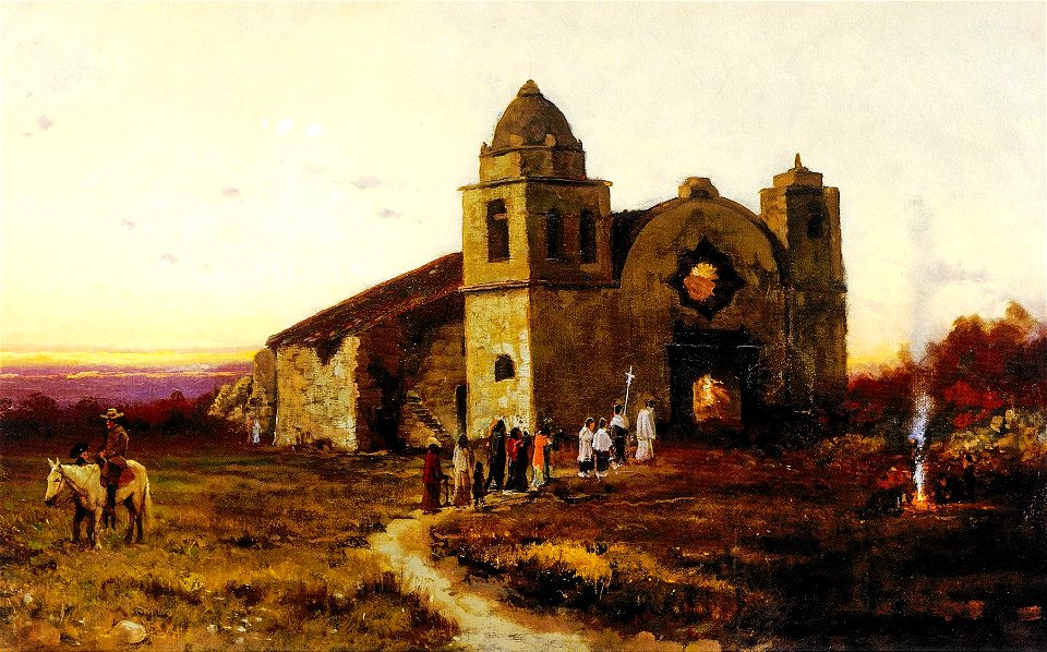 'Carmel Mission' by Jules Tavernier, 1875