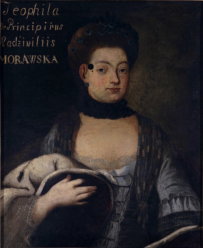 Teafilija Maraŭskaja (Radzivił). Тэафілія Мараўская (Радзівіл) (J. Šymanovič, 1765-70)