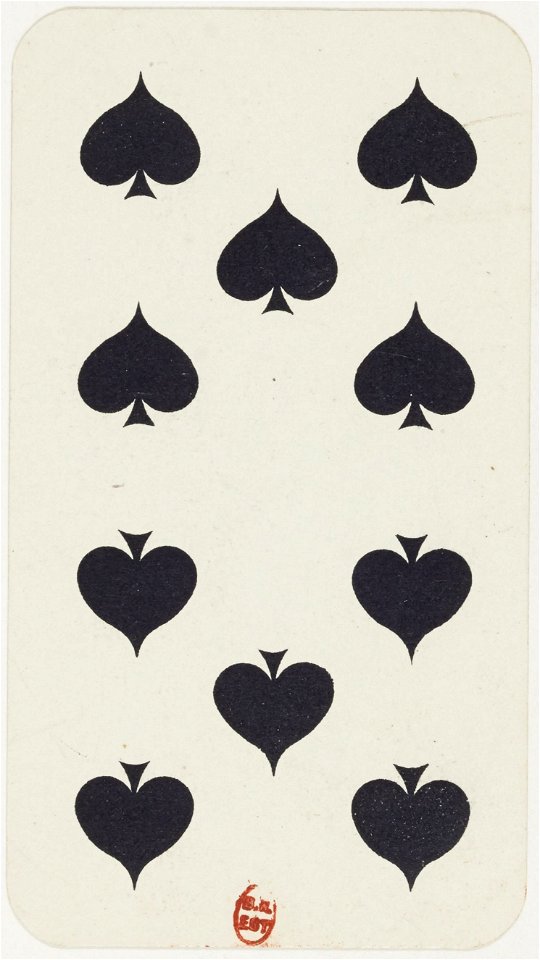 Tarot nouveau - Grimaud - 1898 - Spades - 10