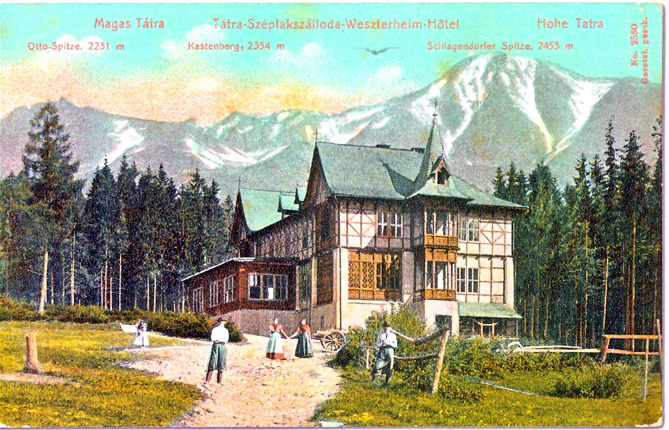 Tatranská Polianka hotel Weszterheim 1908