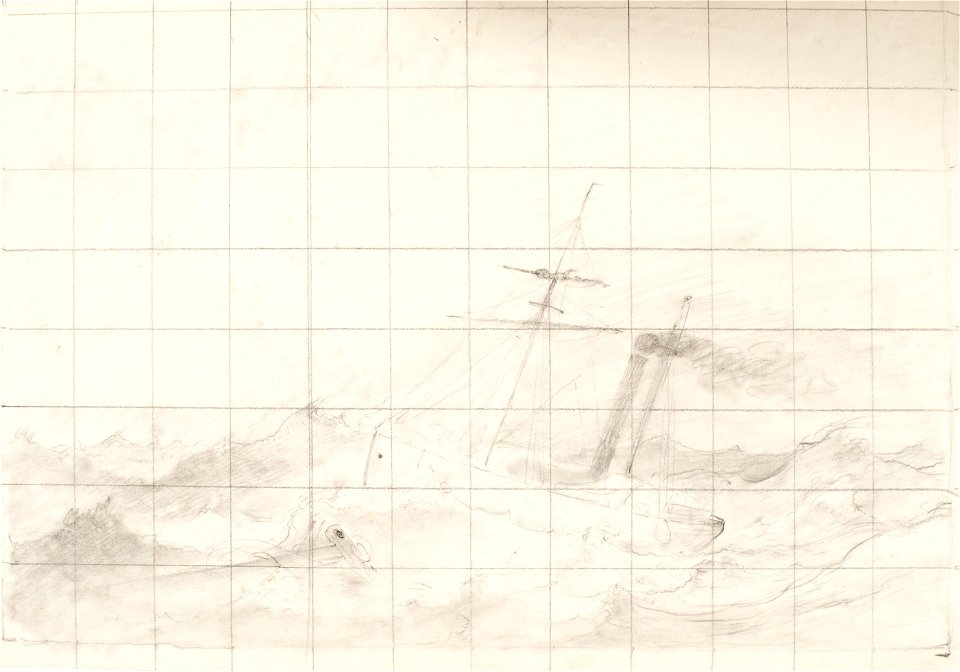 Teckning - Sjöhistoriska museet - 1952-04-20
