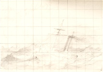 Teckning - Sjöhistoriska museet - 1952-04-20