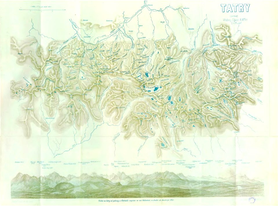 Tatry - mapa W. Eljasza-Radzikowskiego