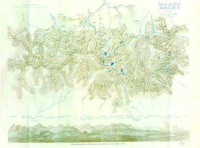 Tatry - mapa W. Eljasza-Radzikowskiego