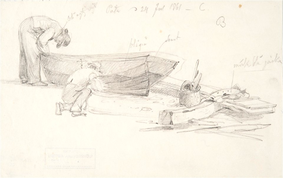 Teckning - Sjöhistoriska museet - 1952-04-37