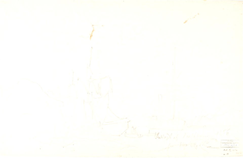 Teckning - Sjöhistoriska museet - 1952-04-19
