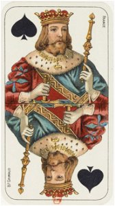 Tarot nouveau - Grimaud - 1898 - Spades - King