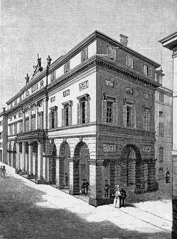 Teatro Comunale di Modena (xilografia)