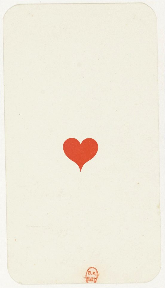 Tarot nouveau - Grimaud - 1898 - Hearts - Ace