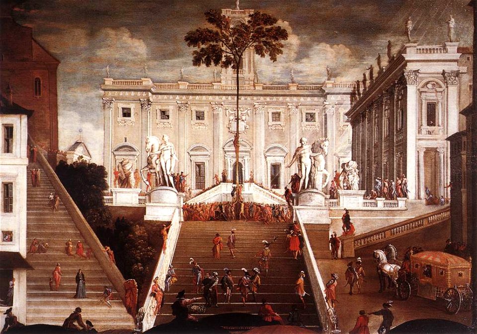Tassi, Agostino - Competition on the Capitoline Hill - 1630s