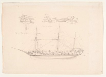 Teckning - Sjöhistoriska museet - OB 242