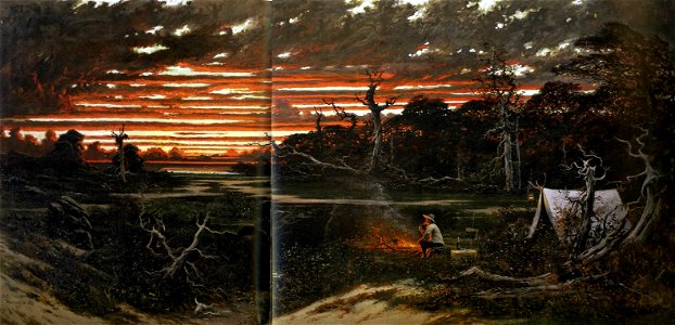 'Artist's Reverie, Dreams at Twilight' by Jules Tavernier, 1876