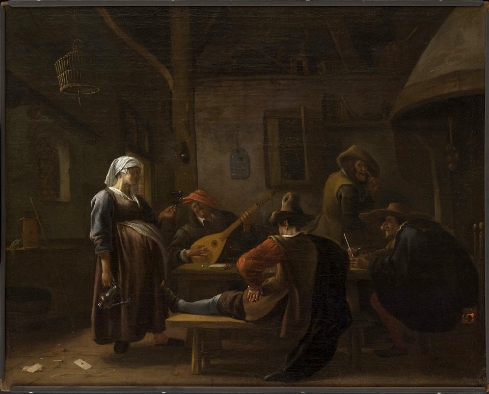 Tavern Scene with a Pregnant Hostess by Jan Steen Philadelphia Museum of Art
