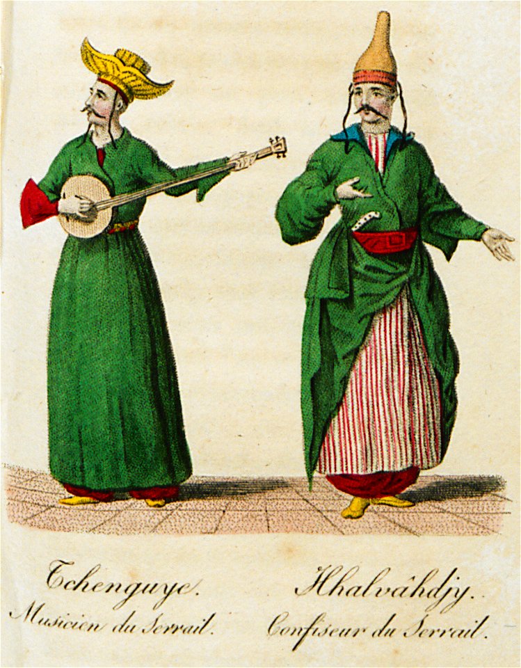 Tchenguye Musicien du Serrail Hhalvâhdjy Confiseur du Serrail - Castellan Antoine-laurent - 1812