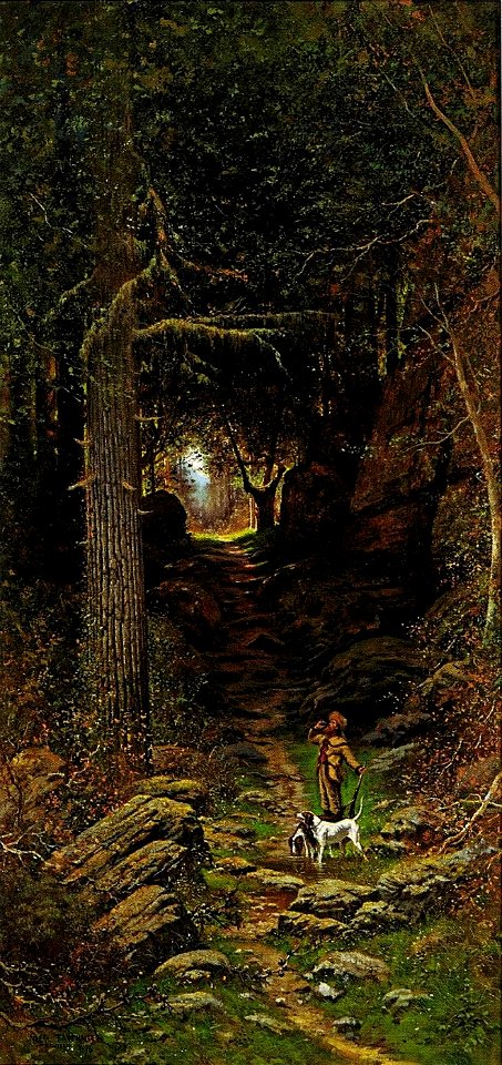 'Spring of the Hunt' by Jules Tavernier, 1876