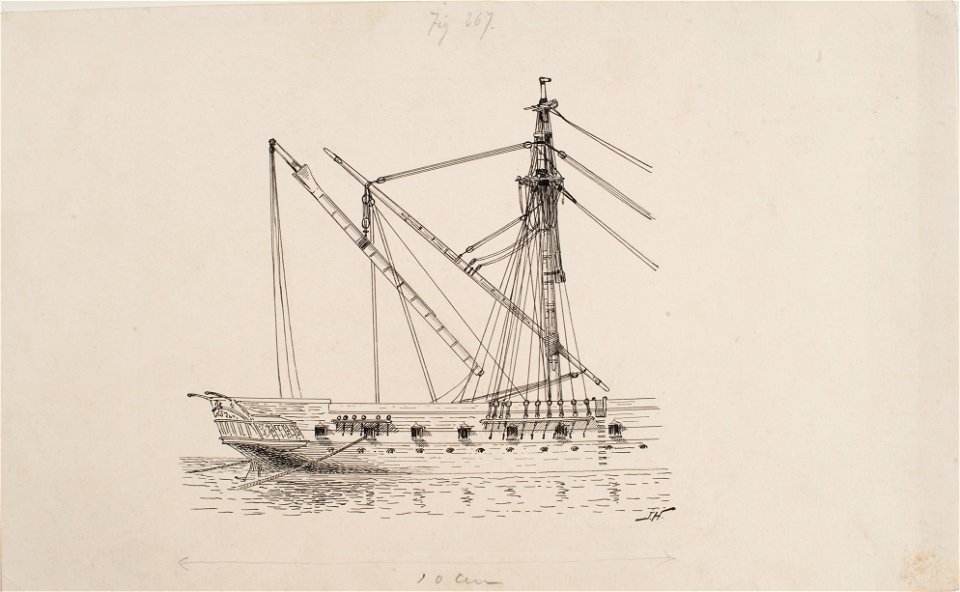 Teckning - Sjöhistoriska museet - OB 414