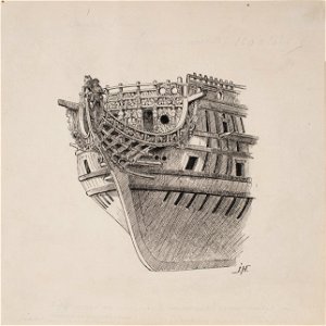 Teckning - Sjöhistoriska museet - OB 441