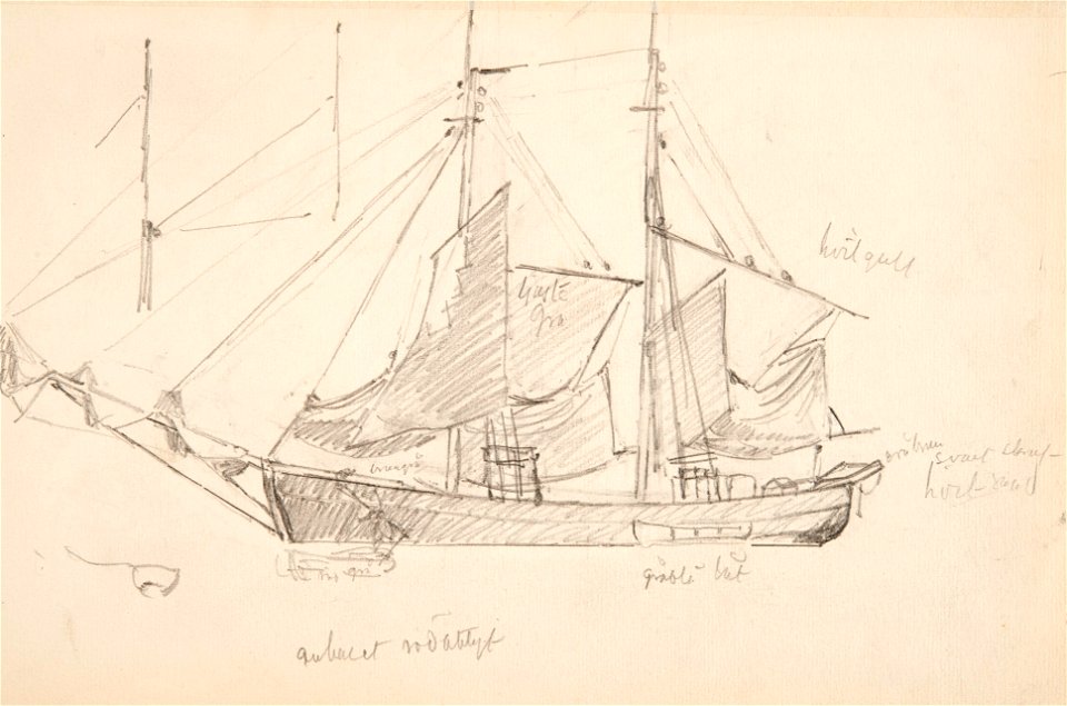 Teckning - Sjöhistoriska museet - OB 142