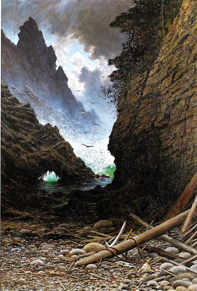 'Point Lobos, Monterey, California' by Jules Tavernier, 1877