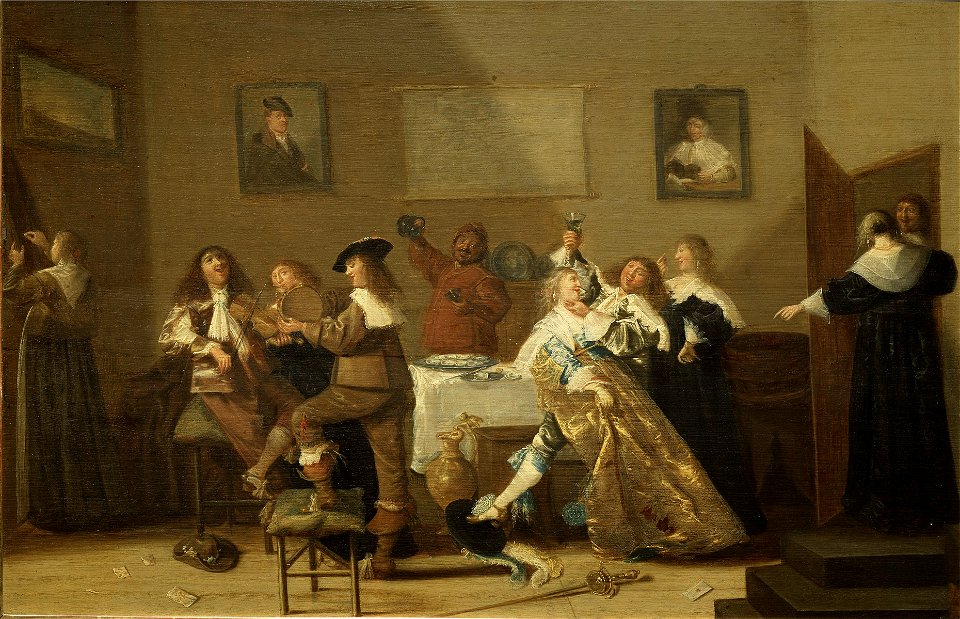 Tavern Scene (Dirck Hals) - Nationalmuseum - 18552