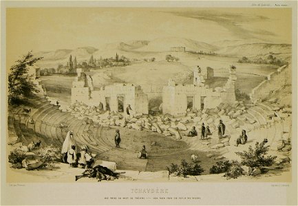 Tchavdère Vue prise du haut du théatre - Laborde Léon Emmanuel Simon Joseph - 1838