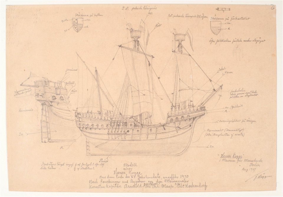 Teckning - Sjöhistoriska museet - OB 232