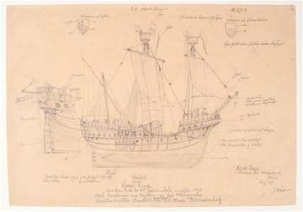 Teckning - Sjöhistoriska museet - OB 232