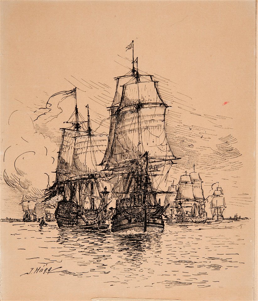 Teckning - Sjöhistoriska museet - OB 437