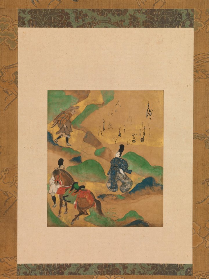 Tawaraya Sōtatsu - “Mount Utsu” (Utsu no yama), from The Tales of Ise (Ise monogatari) - 2015.300.88 - Metropolitan Museum of Art