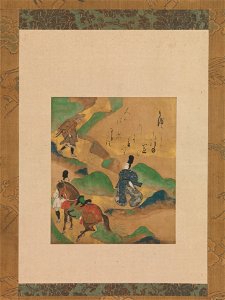 Tawaraya Sōtatsu - “Mount Utsu” (Utsu no yama), from The Tales of Ise (Ise monogatari) - 2015.300.88 - Metropolitan Museum of Art
