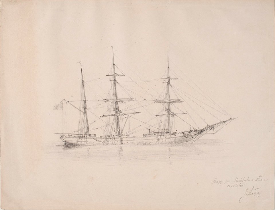 Teckning - Sjöhistoriska museet - OB 524
