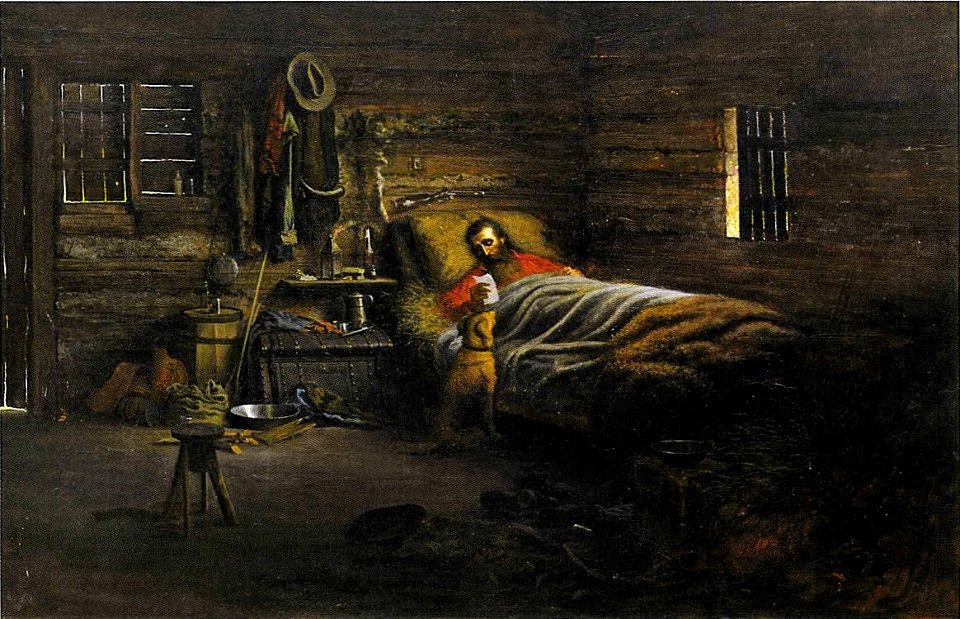 'The Pioneer' by Jules Tavernier, 1877, oil on canvas