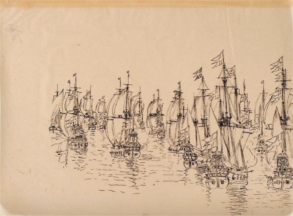 Teckning - Sjöhistoriska museet - OB 734-741 6