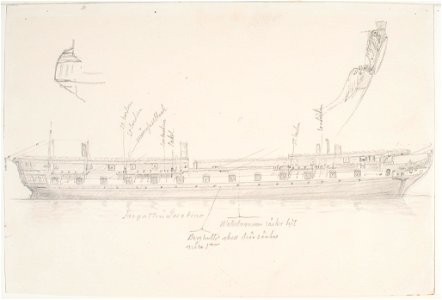 Teckning - Sjöhistoriska museet - OB 243