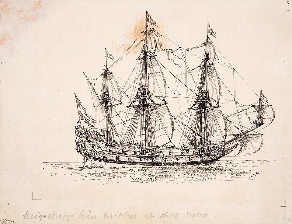 Teckning - Sjöhistoriska museet - OB 763