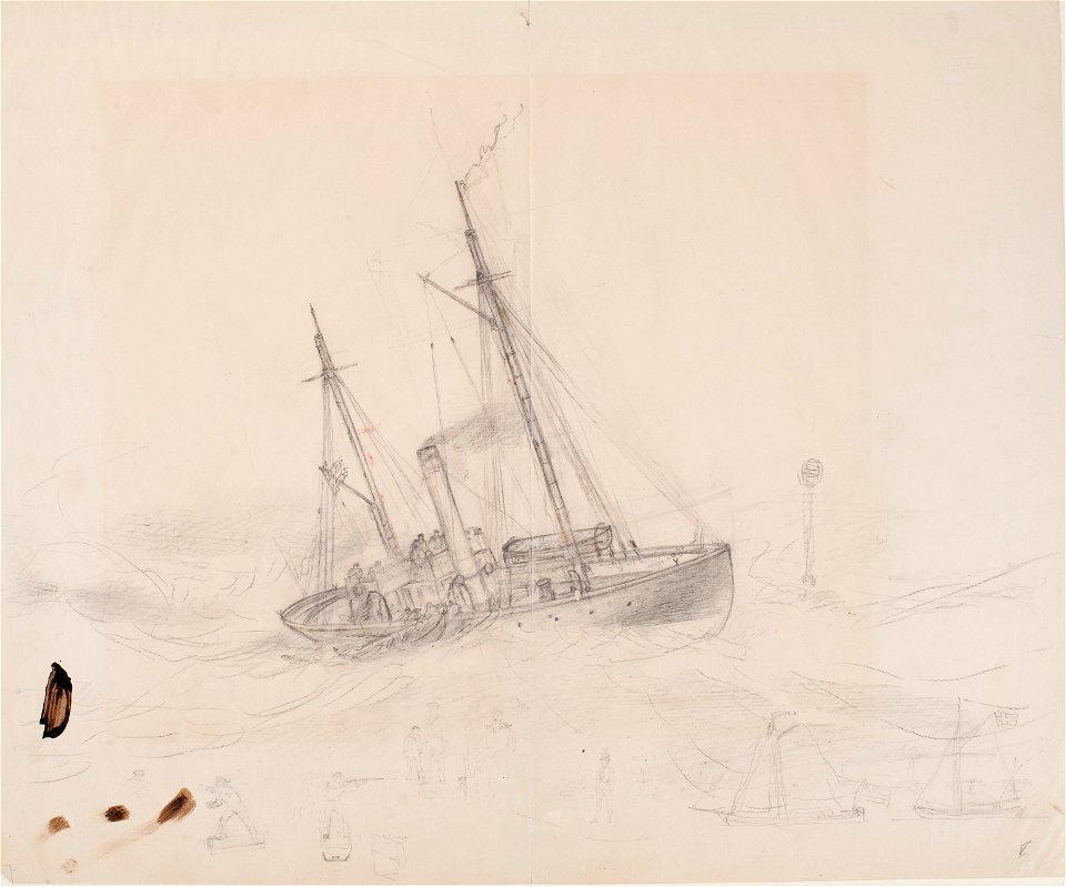 Teckning - Sjöhistoriska museet - OB 723