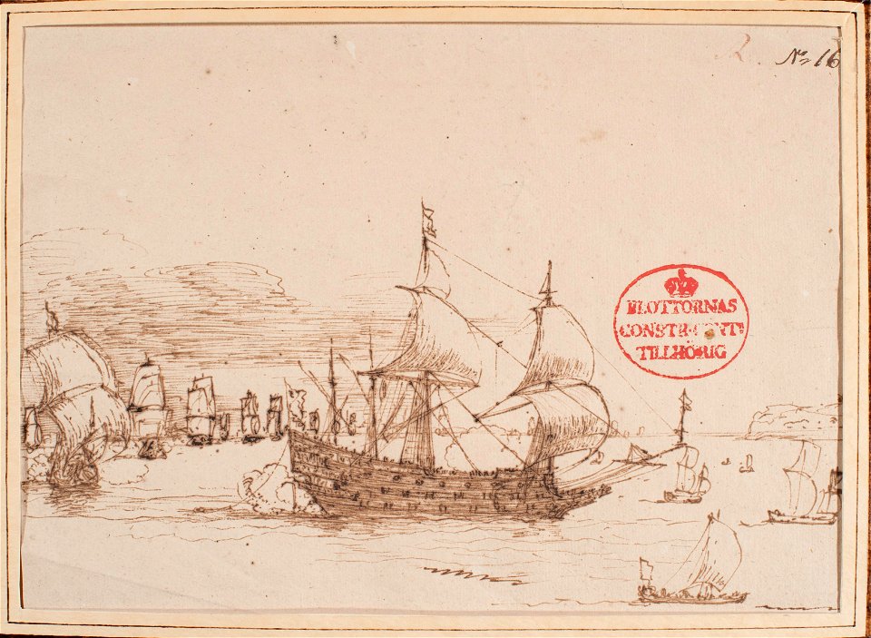 Teckning - Sjöhistoriska museet - OB 100