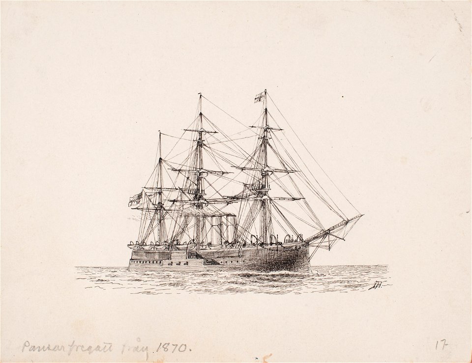 Teckning - Sjöhistoriska museet - OB 774