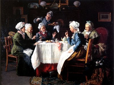 Tea Party (1905) by Louis Moeller