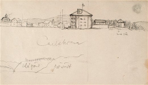 Teckning - Sjöhistoriska museet - OB 134