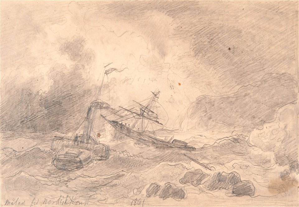 Teckning - Sjöhistoriska museet - 1952-04-29