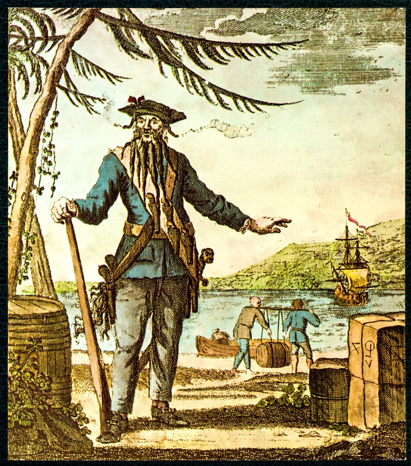 Teach alias Blackbeard, colored