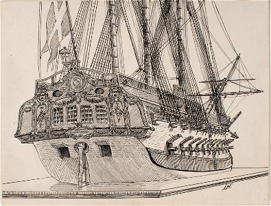 Teckning - Sjöhistoriska museet - OB 442